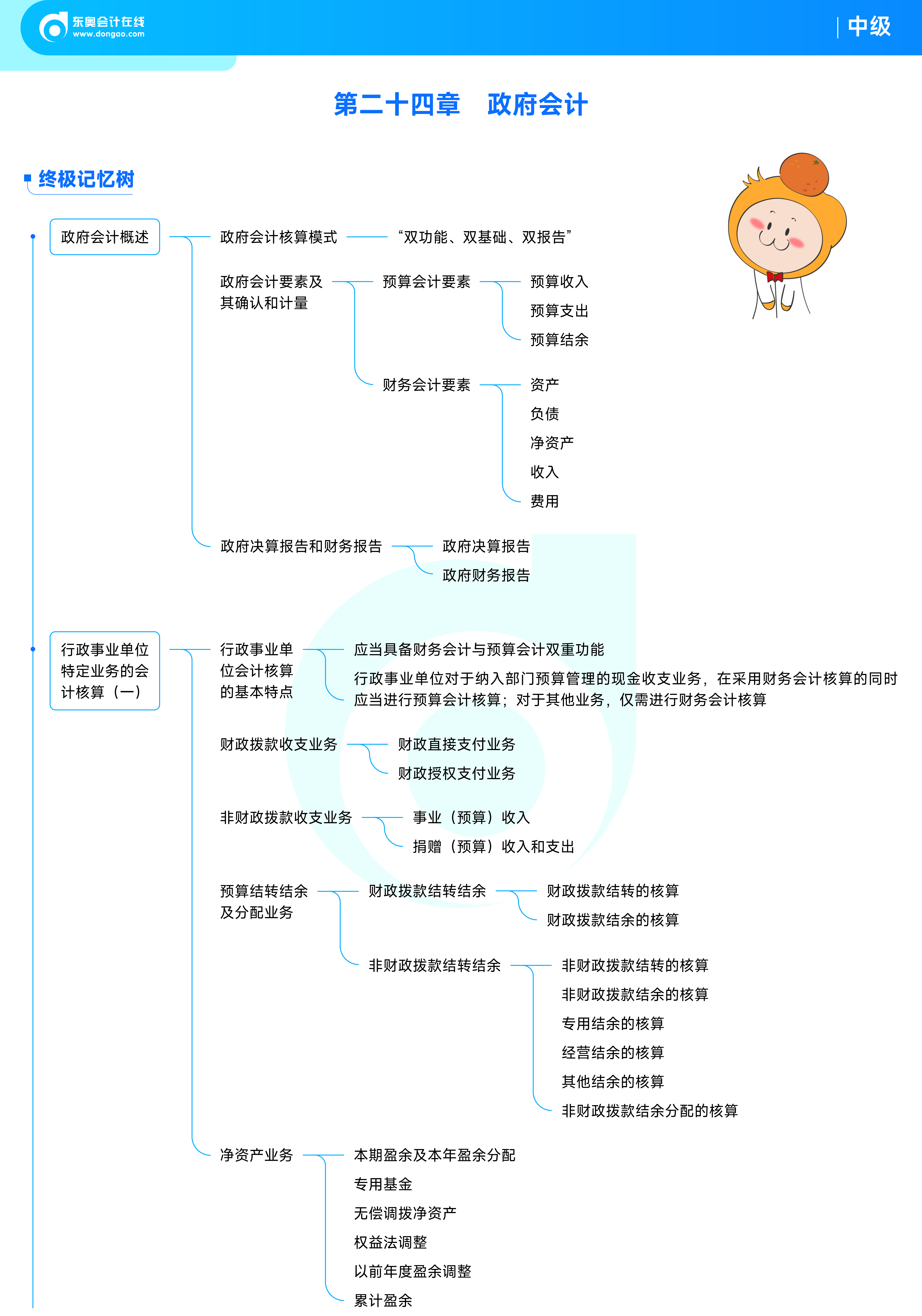《中級會計實務(wù)》思維導(dǎo)圖政府會計