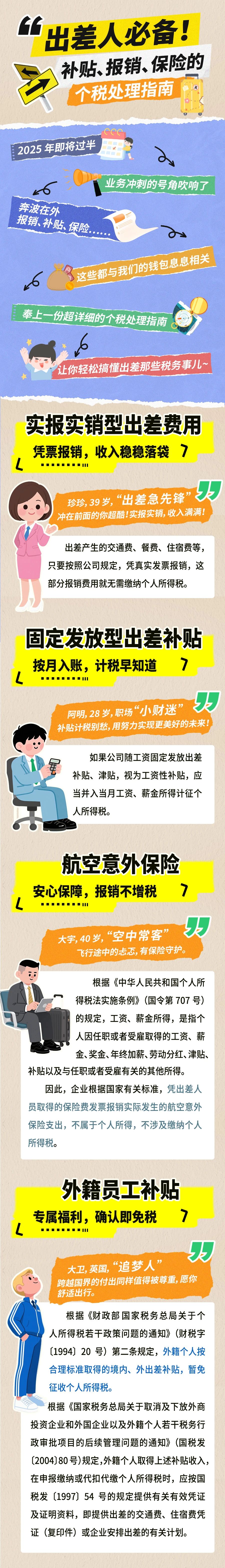 出差人必備！補(bǔ)貼、報(bào)銷(xiāo)、保險(xiǎn)的個(gè)稅處理指南