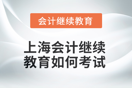 2025年上海會(huì)計(jì)繼續(xù)教育如何考試？