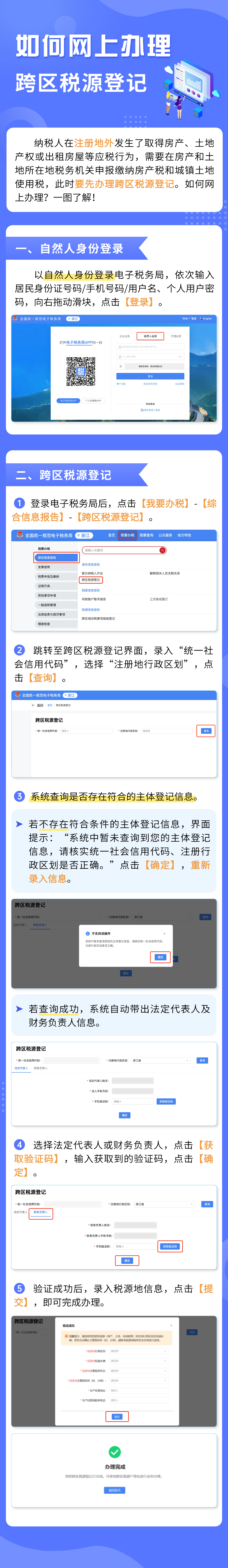 如何網(wǎng)上辦理跨區(qū)稅源登記？