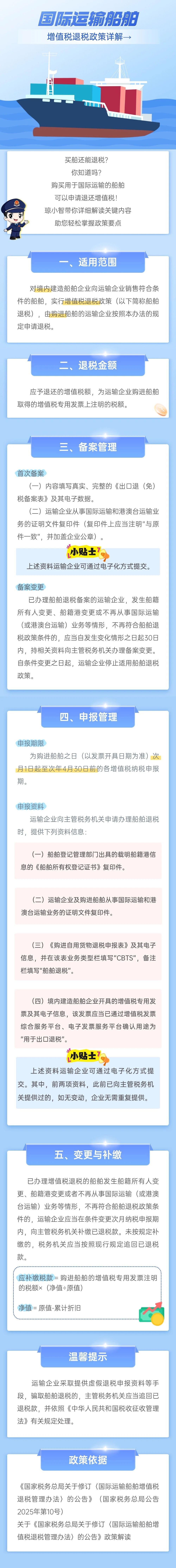 國際運(yùn)輸船舶增值稅退稅政策詳解