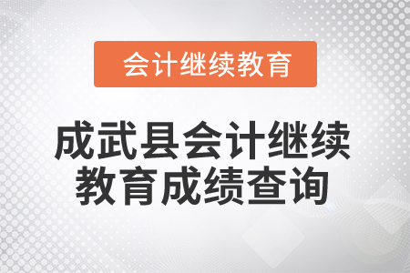 2025年山東省成武縣會(huì)計(jì)繼續(xù)教育成績(jī)查詢(xún)