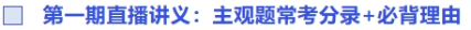主觀題?？挤咒?必背理由