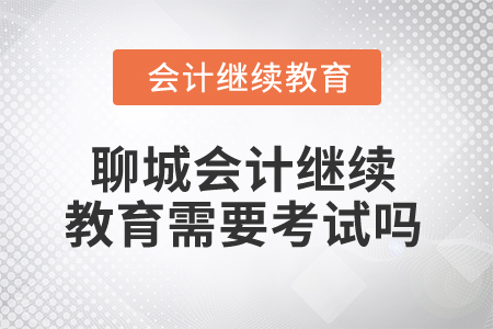 2025年聊城會(huì)計(jì)繼續(xù)教育需要考試嗎？
