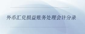 外幣匯兌損益賬務(wù)處理會(huì)計(jì)分錄