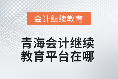 2025年青海會計繼續(xù)教育平臺在哪？