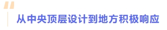 從中央頂層設(shè)計(jì)到地方積極響應(yīng)