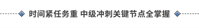 精準(zhǔn)發(fā)力！讓注會余溫點燃中級戰(zhàn)火
