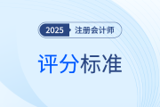 2025年注冊(cè)會(huì)計(jì)師考試評(píng)分標(biāo)準(zhǔn)