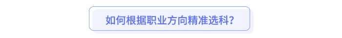 如何根據(jù)職業(yè)方向精準選科？