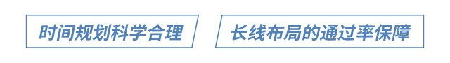 時間規(guī)劃科學合理 長線布局的通過率保障