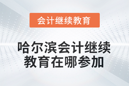 2025年哈爾濱會計繼續(xù)教育在哪參加？