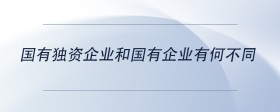 國有獨(dú)資企業(yè)和國有企業(yè)有何不同