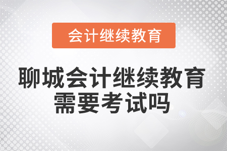 2025年聊城會計人員繼續(xù)教育需要考試嗎？