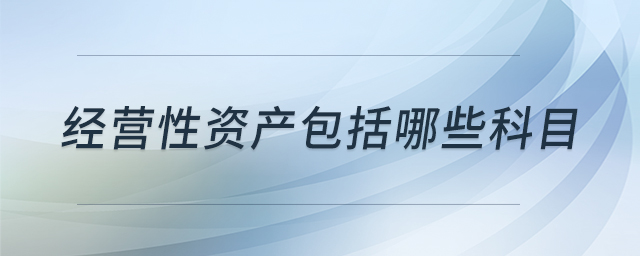 經(jīng)營(yíng)性資產(chǎn)包括哪些科目