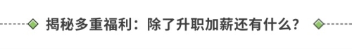 揭秘多重福利：除了升職加薪還有什么？
