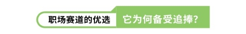 職場賽道的優(yōu)選它為何備受追捧？