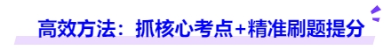 中級會計高效方法：抓核心考點+精準刷題提分