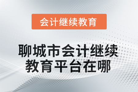 2025年聊城市會計人員繼續(xù)教育平臺在哪？