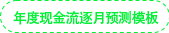 年度現(xiàn)金流逐月預(yù)測(cè)模板