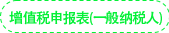 增值稅申報(bào)表（一般納稅人）