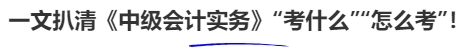 一文扒清《中級會計(jì)實(shí)務(wù)》“考什么”“怎么考”！