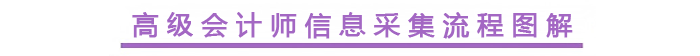 高級會計師信息采集流程圖解
