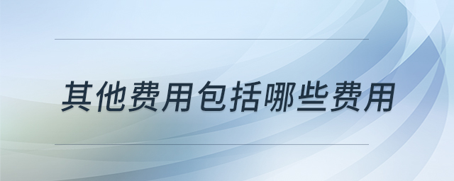 其他費用包括哪些費用