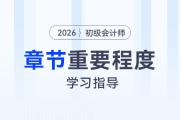 2026年初級會計《經(jīng)濟法基礎》各章重要程度及學習指導