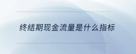 終結(jié)期現(xiàn)金流量是什么指標(biāo)