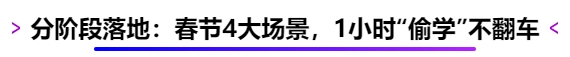 分階段落地：春節(jié)4大場(chǎng)景，1小時(shí)“偷學(xué)”不翻車
