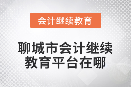 2025年度聊城市會計人員繼續(xù)教育平臺在哪？