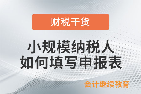 銷售額未達(dá)起征點(diǎn)的小規(guī)模納稅人，應(yīng)如何填寫申報(bào)表？