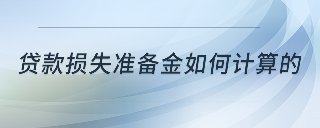 貸款損失準(zhǔn)備金如何計(jì)算的