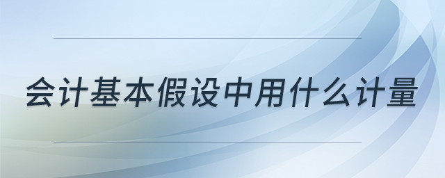 會(huì)計(jì)基本假設(shè)中用什么計(jì)量