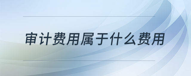審計(jì)費(fèi)用屬于什么費(fèi)用
