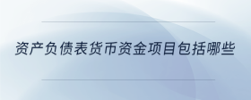 資產(chǎn)負(fù)債表貨幣資金項(xiàng)目包括哪些
