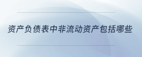 資產(chǎn)負債表中非流動資產(chǎn)包括哪些