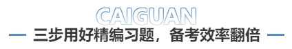 三步用好精編習(xí)題，備考效率翻倍