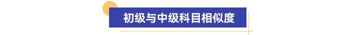 初級與中級科目相似度